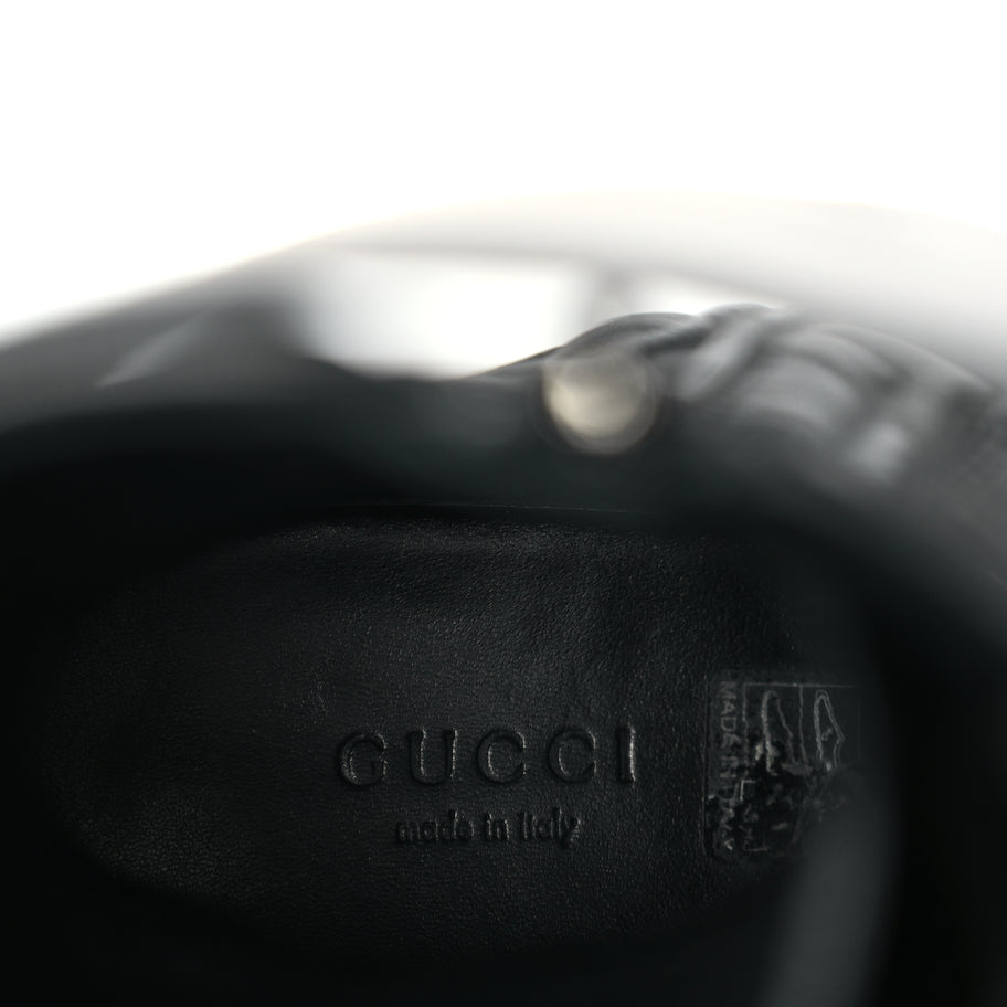 Gucci Nappa Frances GG Matelasse Platform Combat Boots 37 Black Image 6