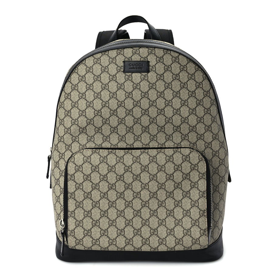 Gucci GG Supreme Monogram Medium Backpack  Black Image 1