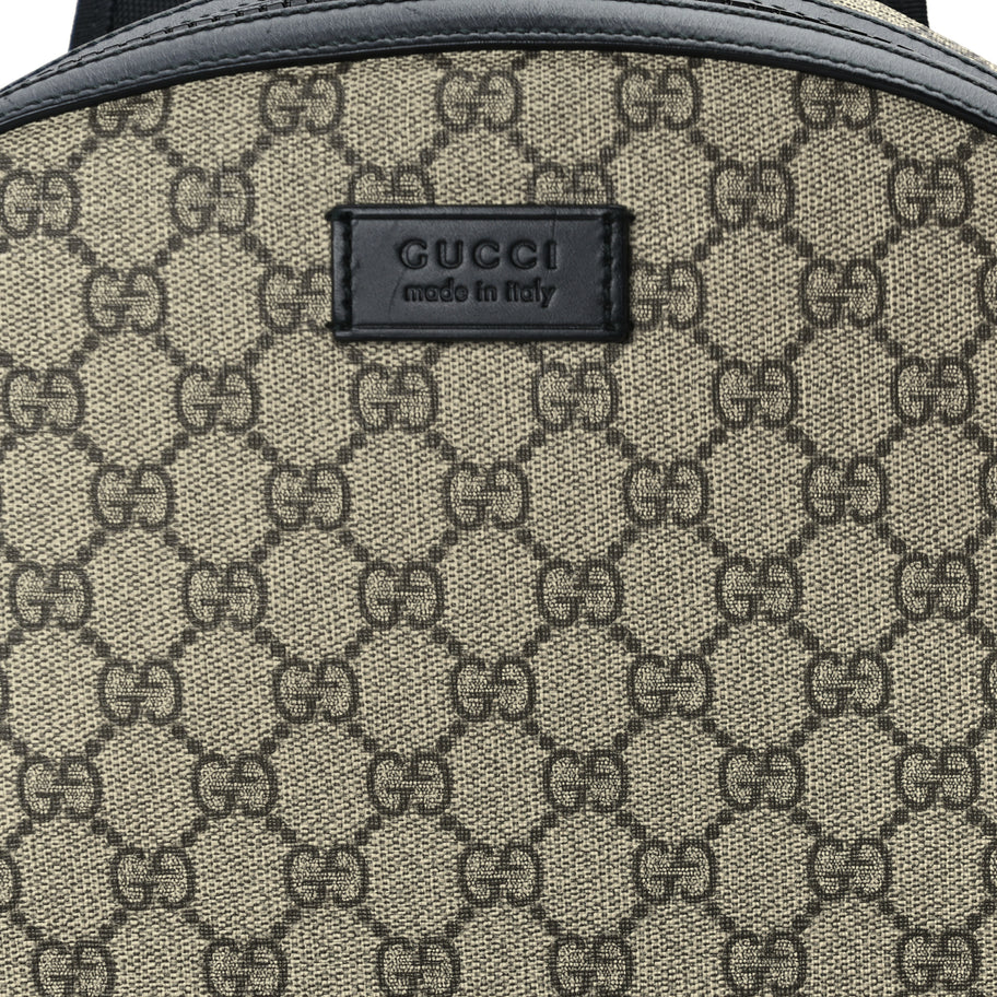Gucci GG Supreme Monogram Medium Backpack  Black Image 6
