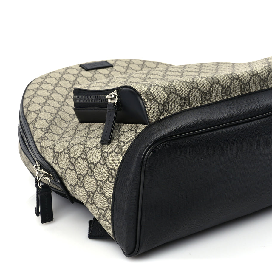 Gucci GG Supreme Monogram Medium Backpack  Black Image 7