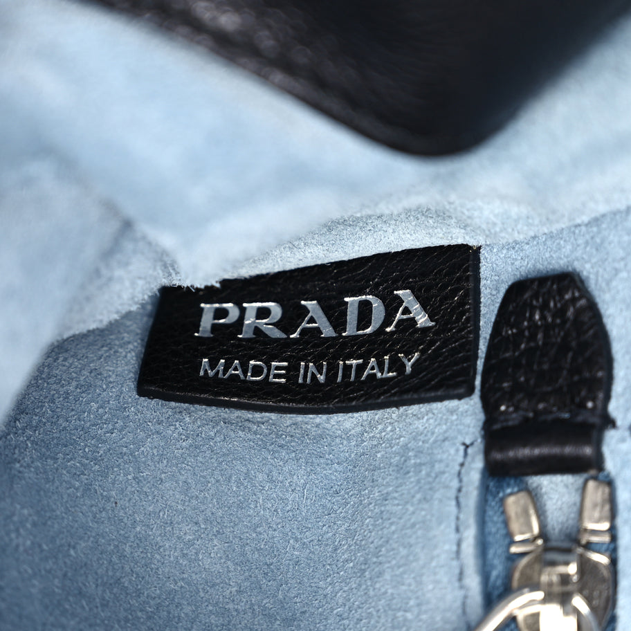 Prada Glace Calf Etiquette Flap Black Astrale Image 5