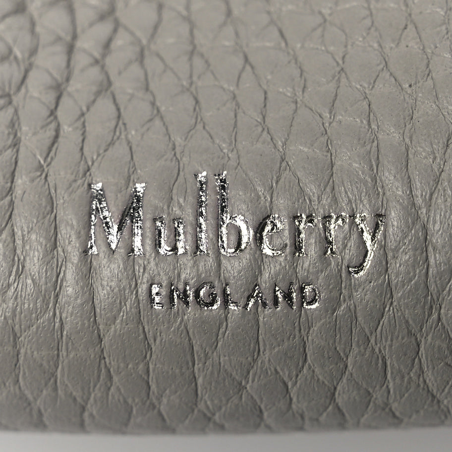 Mulberry Heavy Grain Iris Tote Powder Grey Dark Clay Image 5