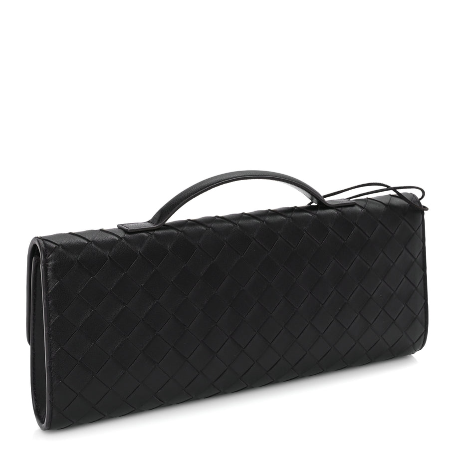 Bottega Veneta Nappa Intrecciato Long Andiamo Top Handle Clutch Fondant Image 2