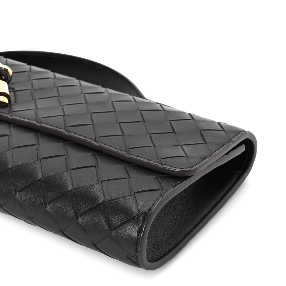Bottega Veneta Nappa Intrecciato Long Andiamo Top Handle Clutch Fondant Image 8