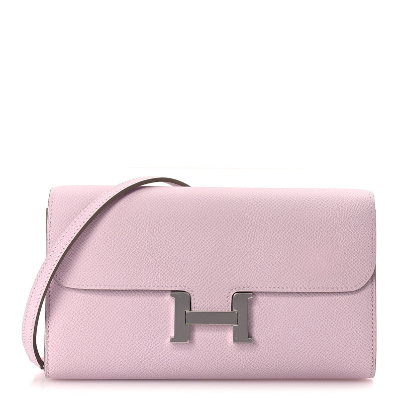  Hermes Epsom Constance Wallet To Go Mauve Pale