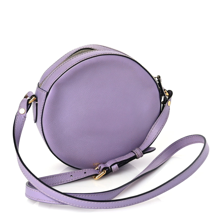 Versace Calfskin La Medusa Round Camera Bag Lilac Image 3