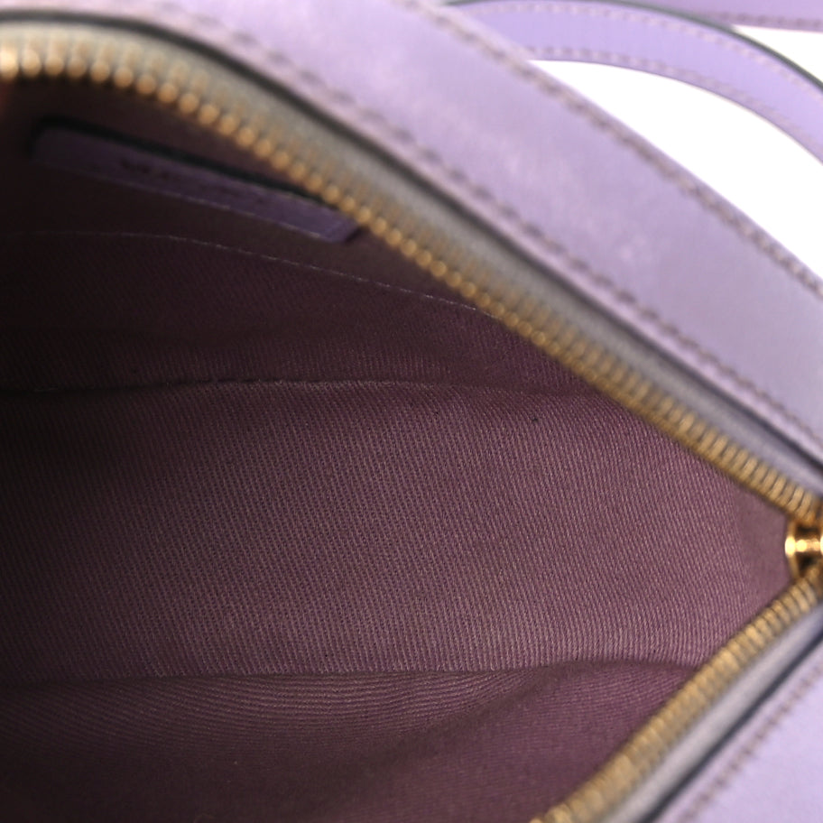 Versace Calfskin La Medusa Round Camera Bag Lilac Image 7