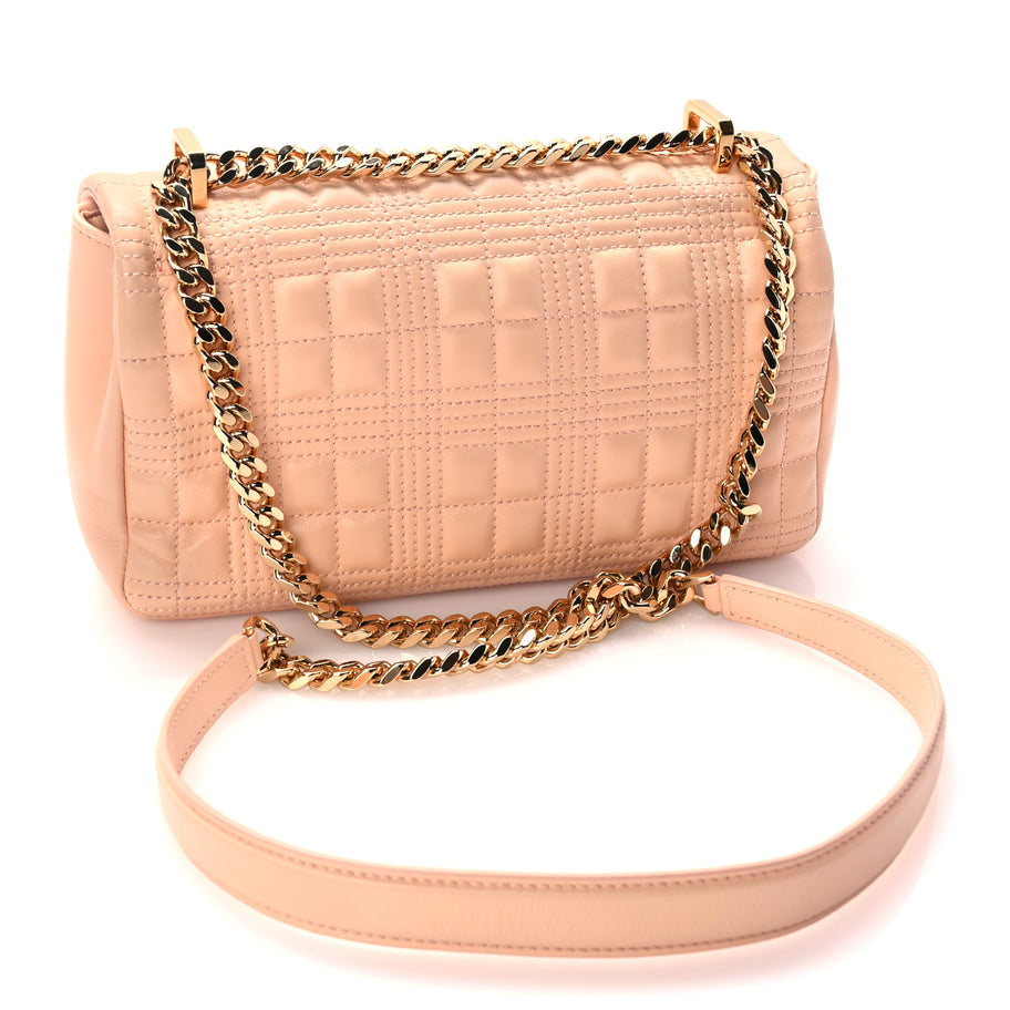 Burberry Lambskin Quilted Small Lola Bag Peach Image 2