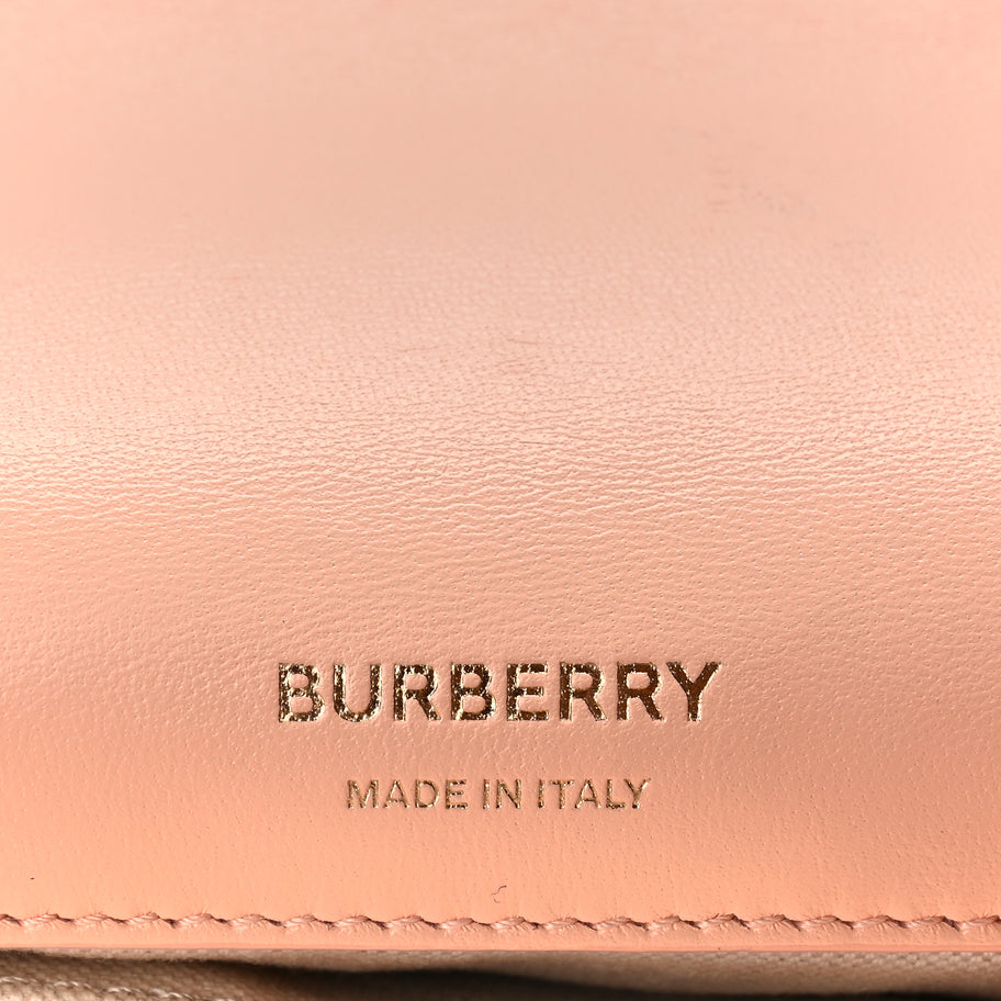 Burberry Lambskin Quilted Small Lola Bag Peach Image 5