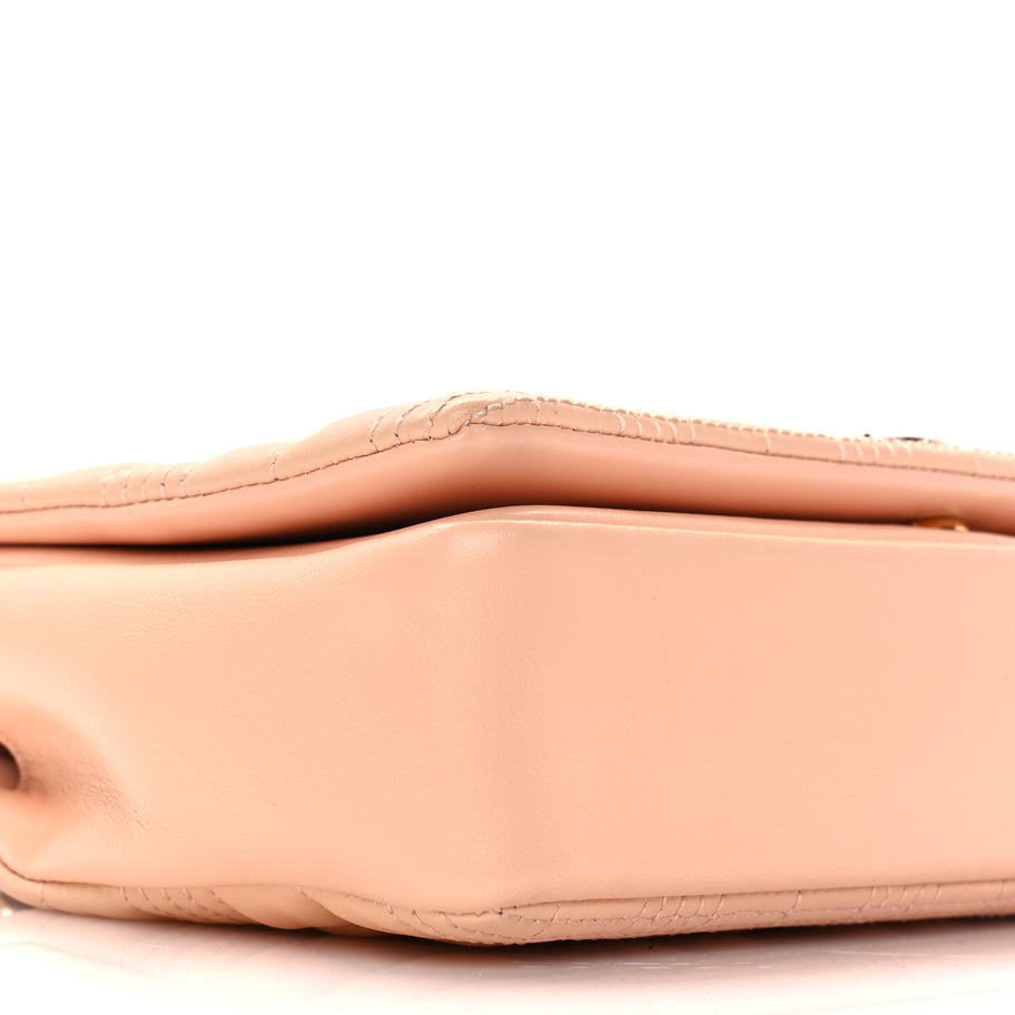 Burberry Lambskin Quilted Small Lola Bag Peach Image 7