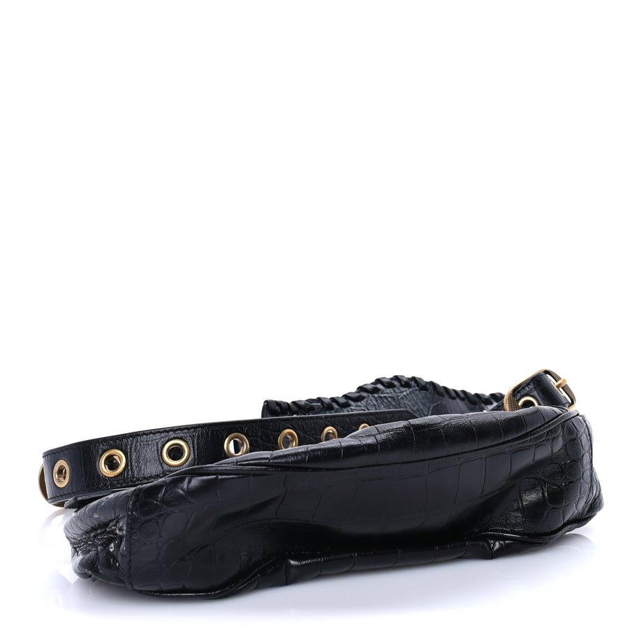 Balenciaga Agneau Arena Le Cagole Shoulder Bag XS Black Image 3