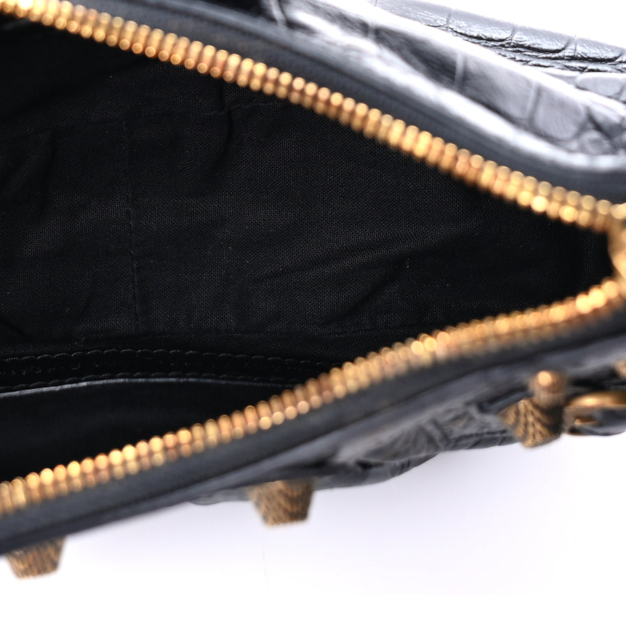 Balenciaga Agneau Arena Le Cagole Shoulder Bag XS Black Image 4