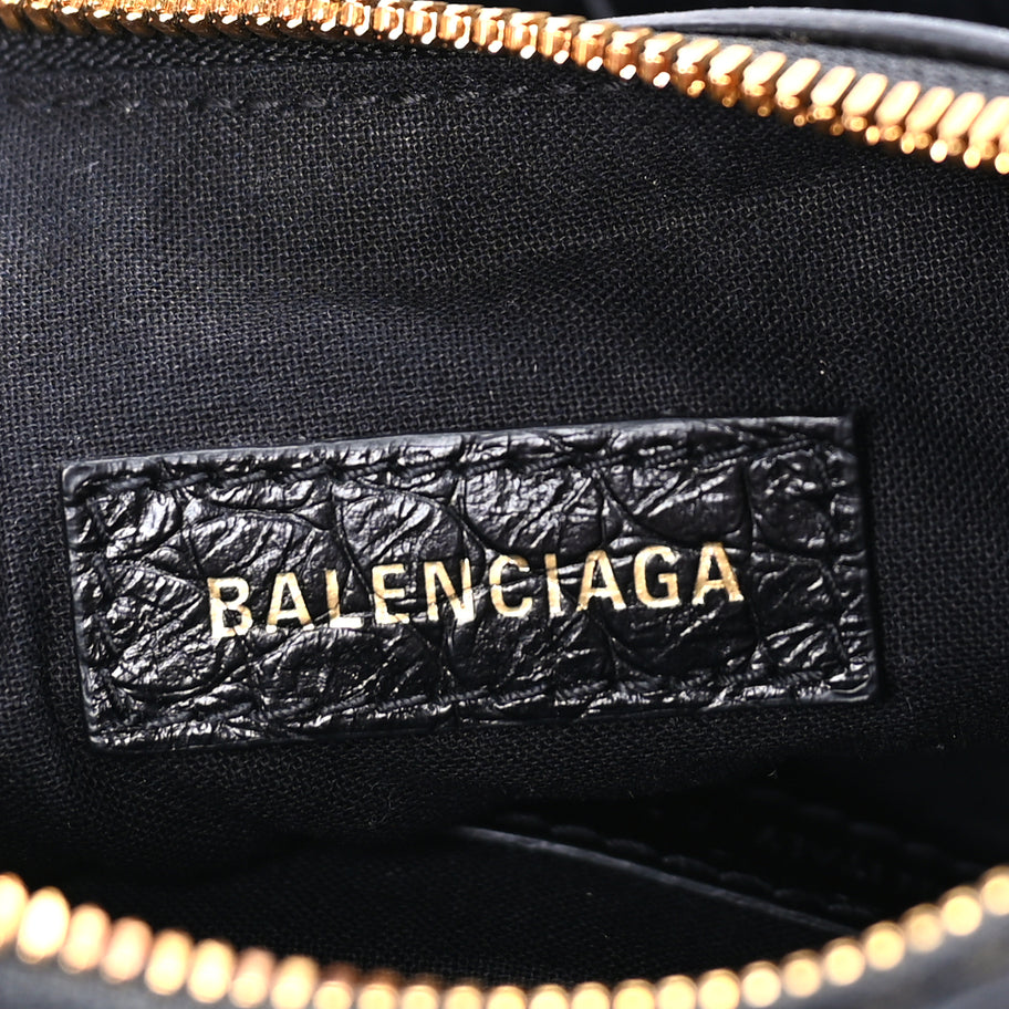 Balenciaga Agneau Arena Le Cagole Shoulder Bag XS Black Image 5