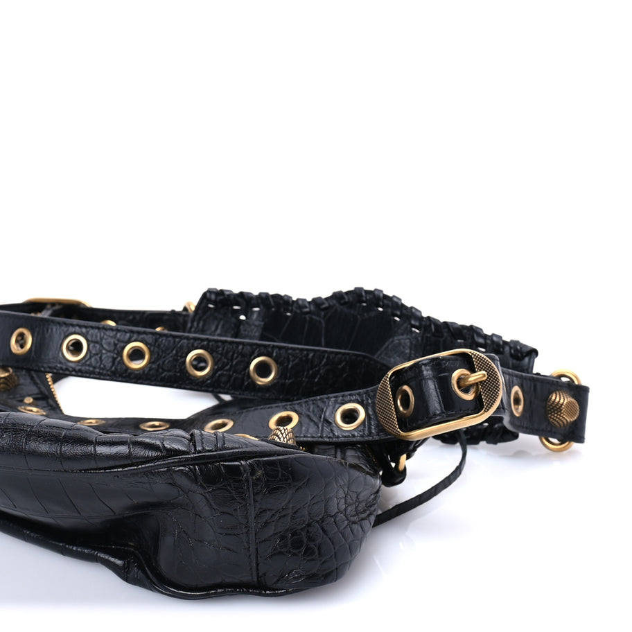Balenciaga Agneau Arena Le Cagole Shoulder Bag XS Black Image 8