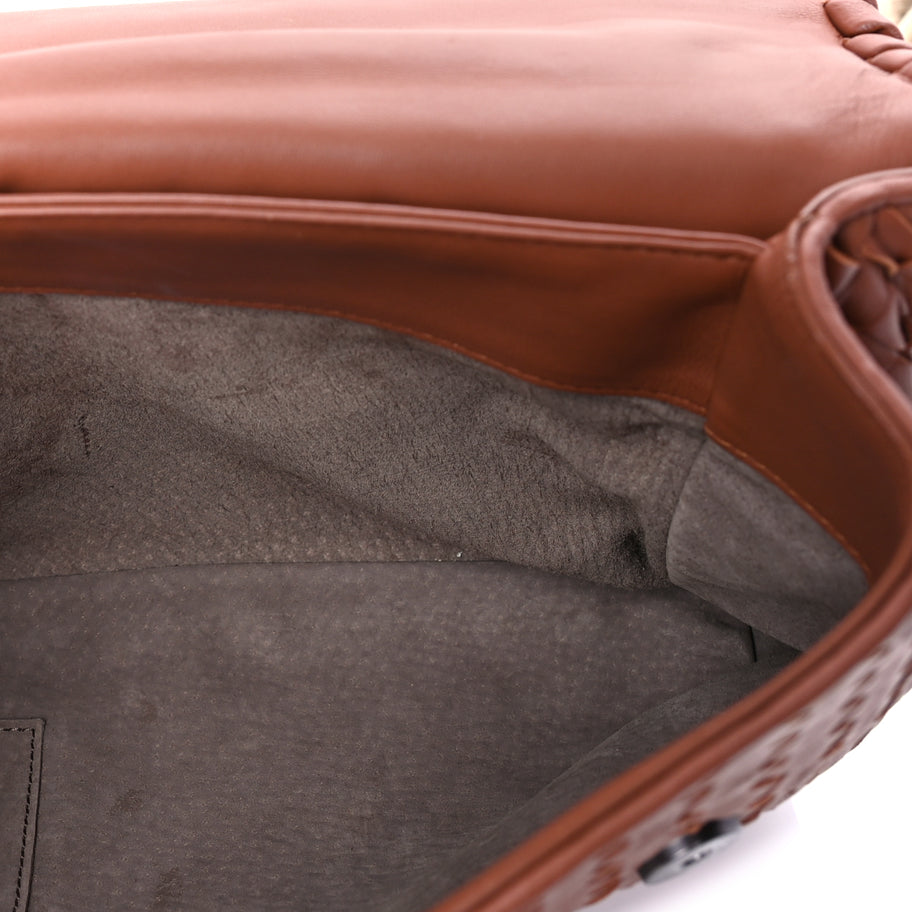 Bottega Veneta Nappa Intrecciato Olimpia Shoulder Bag Noce Image 4