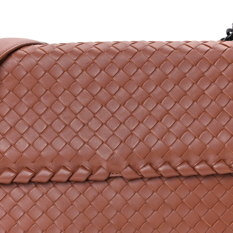 Bottega Veneta Nappa Intrecciato Olimpia Shoulder Bag Noce Image 6