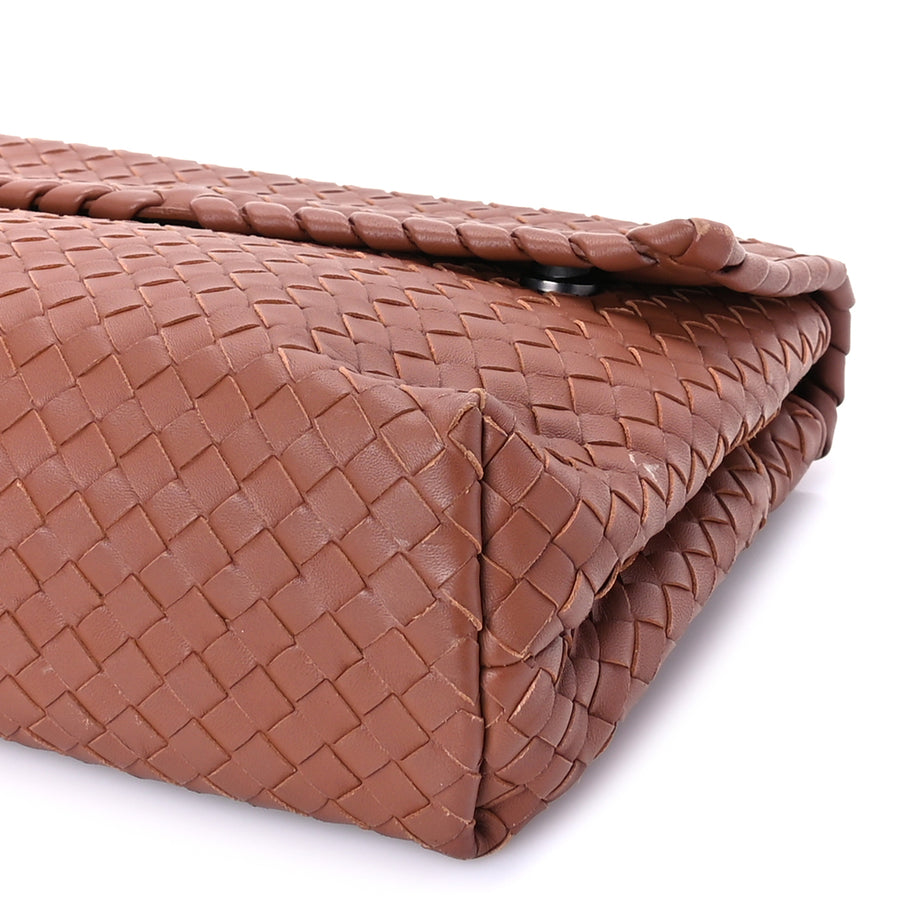 Bottega Veneta Nappa Intrecciato Olimpia Shoulder Bag Noce Image 8