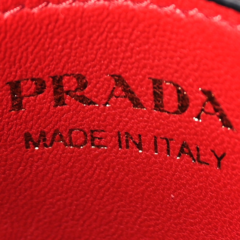 Prada Saffiano Cuir Small Panier Bucket Bag  Black Fuoco Image 5