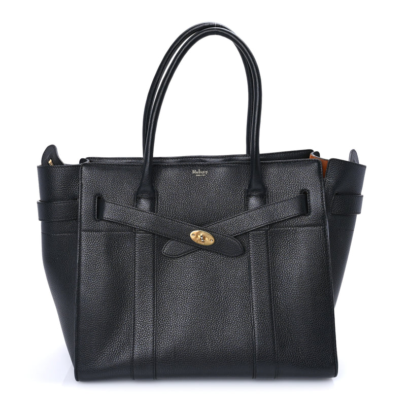  Mulberry Classic Grain Zipped Bayswater Black