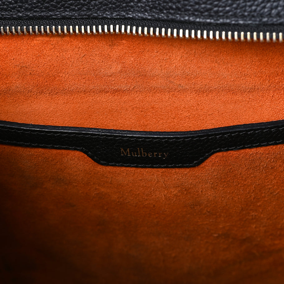 Mulberry Classic Grain Zipped Bayswater Black Image 5