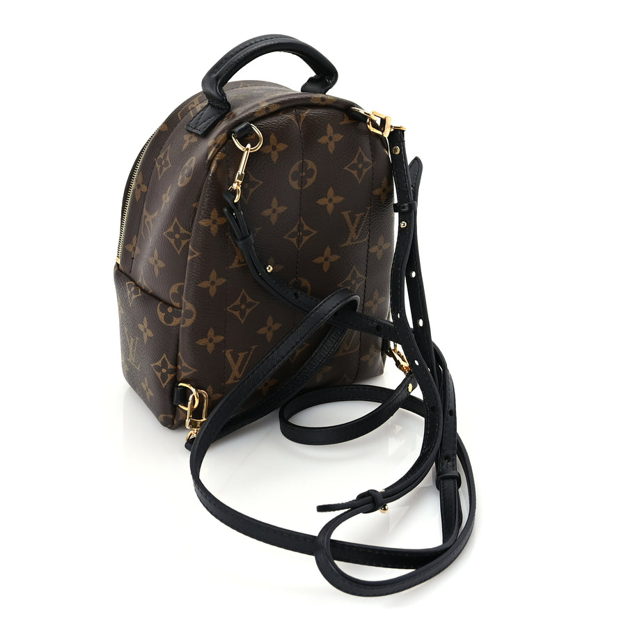Louis Vuitton Monogram Palm Springs Backpack Mini Black Image 2