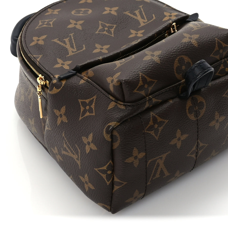 Louis Vuitton Monogram Palm Springs Backpack Mini Black Image 7