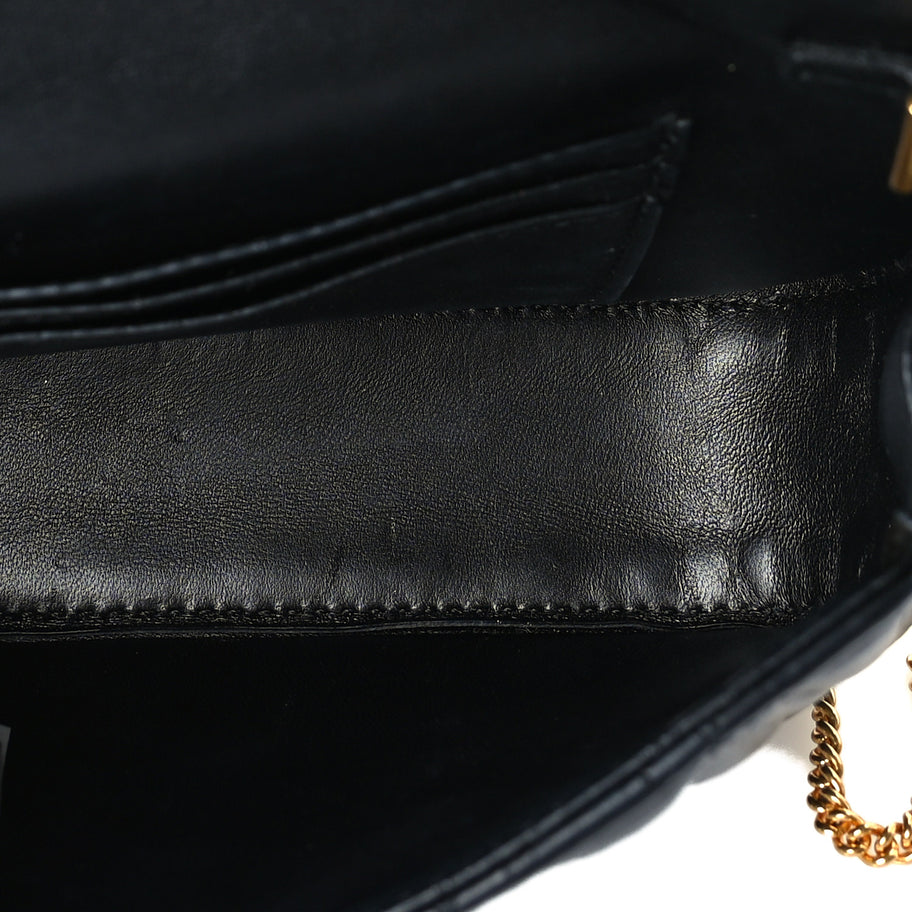 Versace Nappa Quilted Virtus Evening Bag Black Image 4
