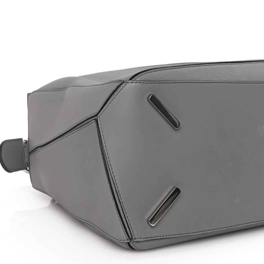 Loewe Calfskin Large Puzzle Bag Grey Image 7