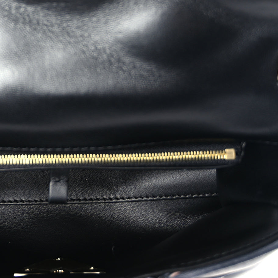 Louis Vuitton Lambskin Malletage Top Handle GO-14 MM  Black Pink Image 4
