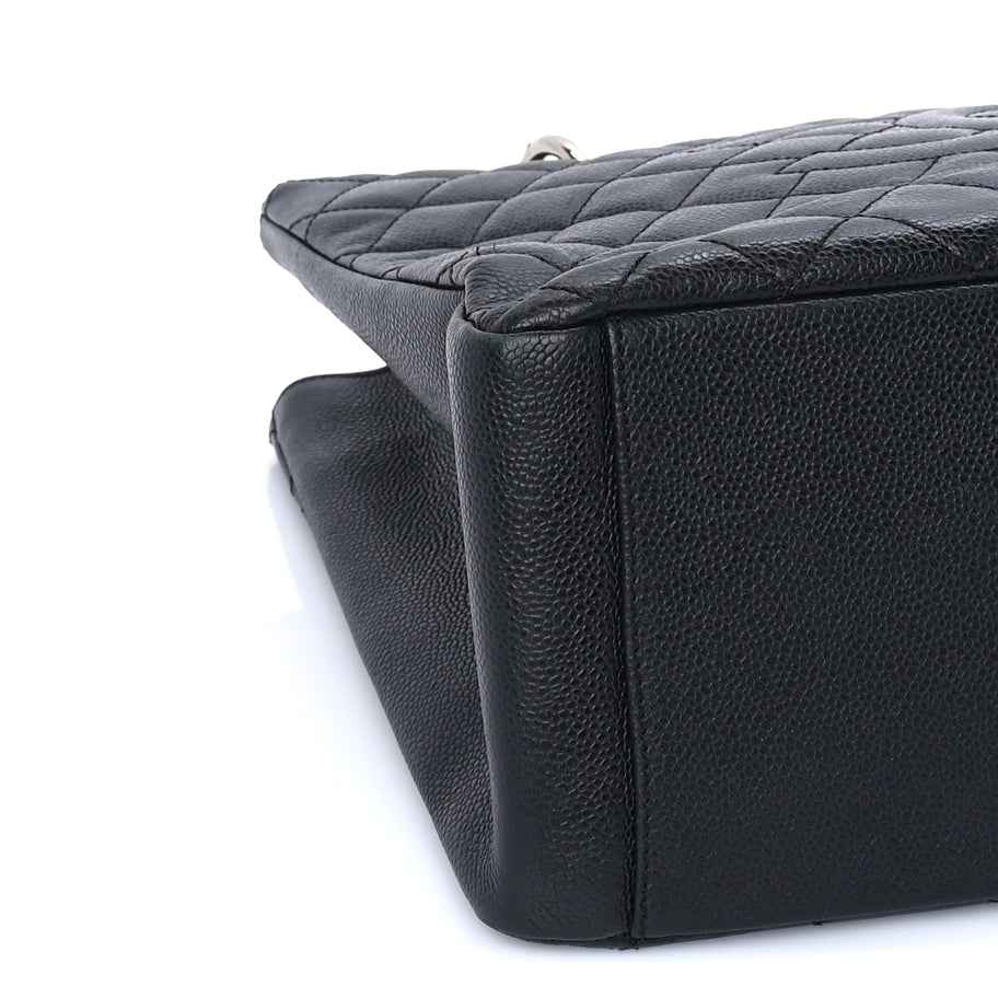 Chanel Caviar Quilted Grand Shopping Tote GST  Black Image 8