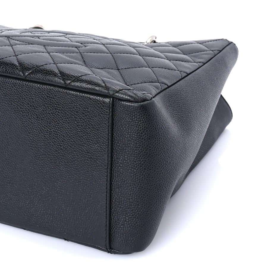 Chanel Caviar Quilted Grand Shopping Tote GST  Black Image 9