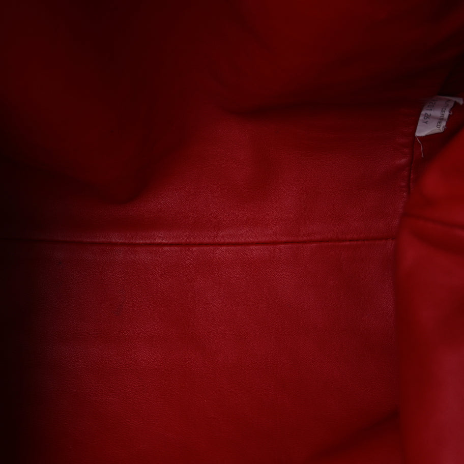 Bottega Veneta Nappa Maxi Intrecciato The Pouch Oversized Clutch Bright Red Image 4