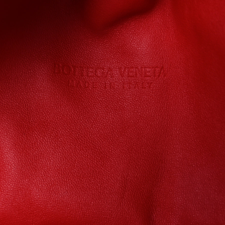 Bottega Veneta Nappa Maxi Intrecciato The Pouch Oversized Clutch Bright Red Image 5