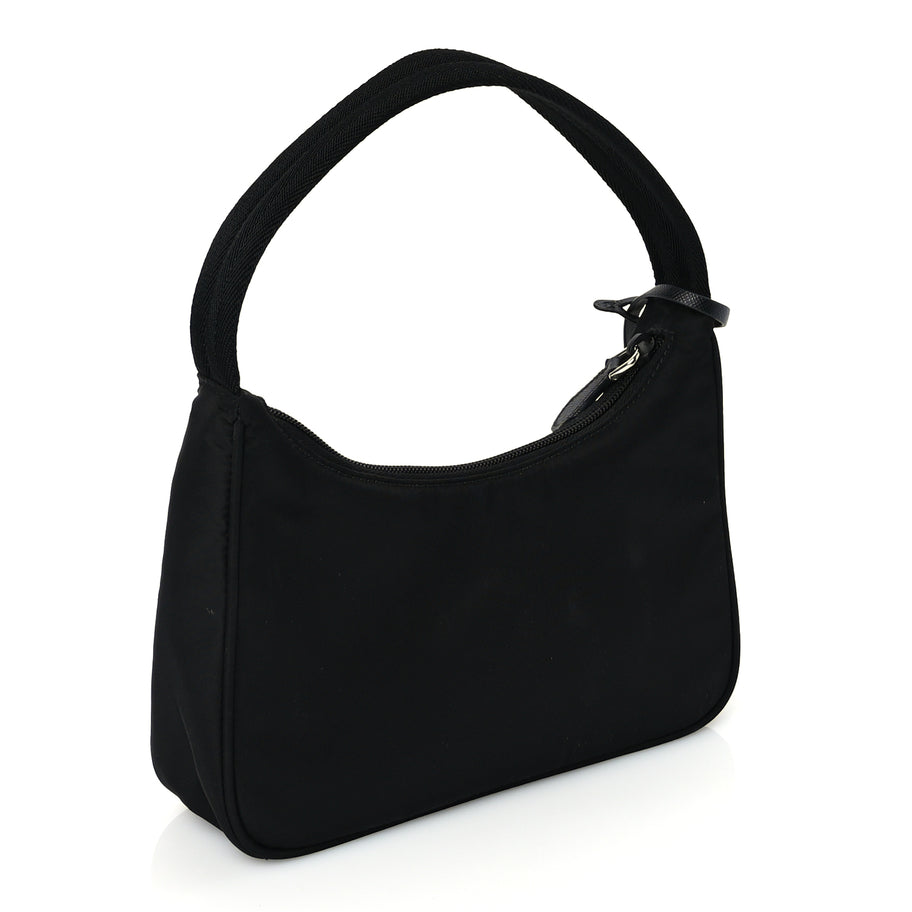 Prada Tessuto Nylon Mini Re-Edition 2000 Bag Black Image 2