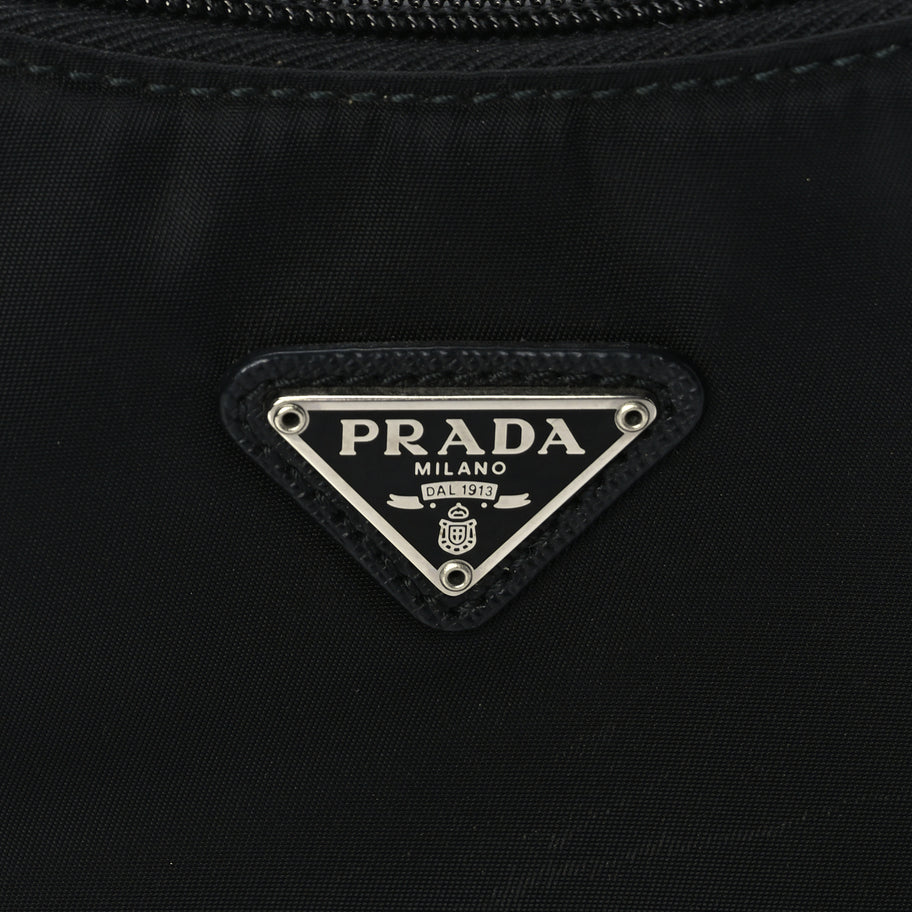 Prada Tessuto Nylon Mini Re-Edition 2000 Bag Black Image 6