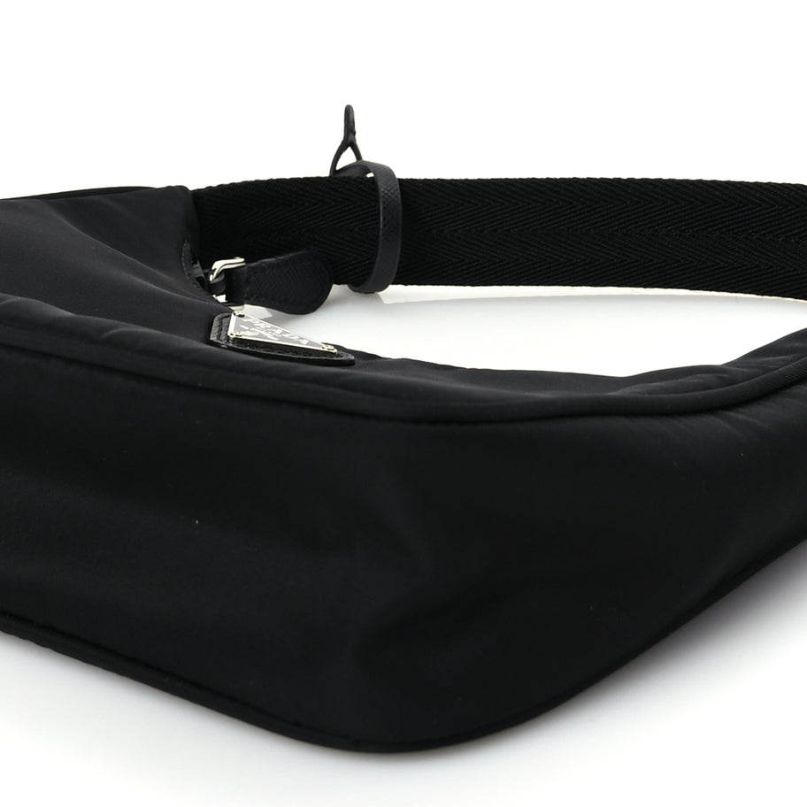 Prada Tessuto Nylon Mini Re-Edition 2000 Bag Black Image 8