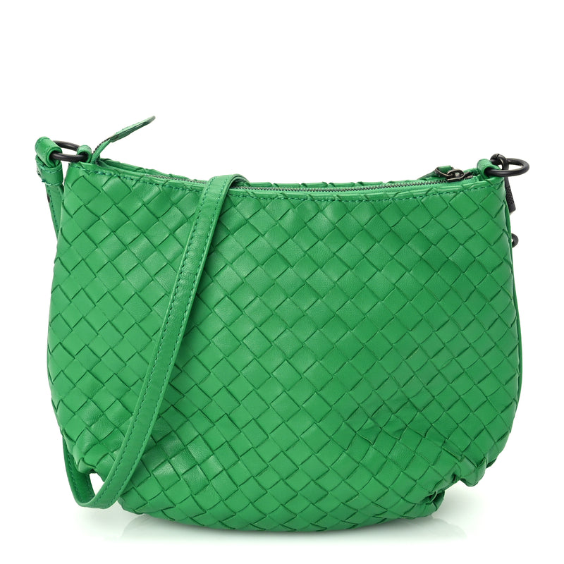  Bottega Veneta Nappa Intrecciato Mini Shoulder Bag  Parakeet
