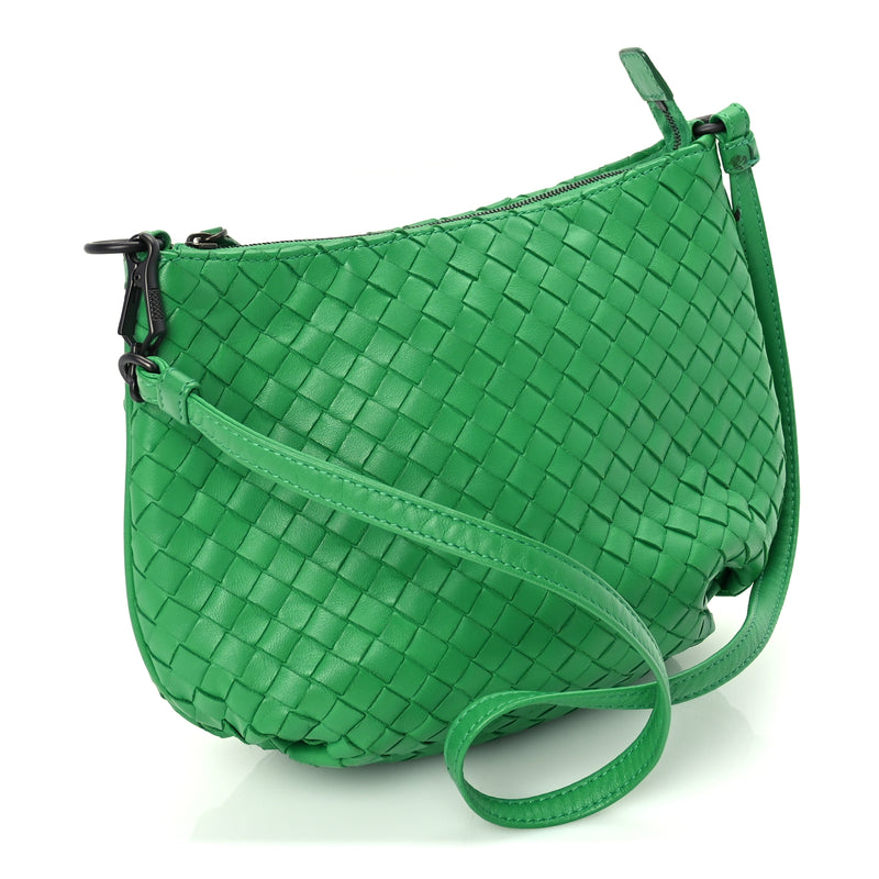 Bottega Veneta Nappa Intrecciato Mini Shoulder Bag  Parakeet