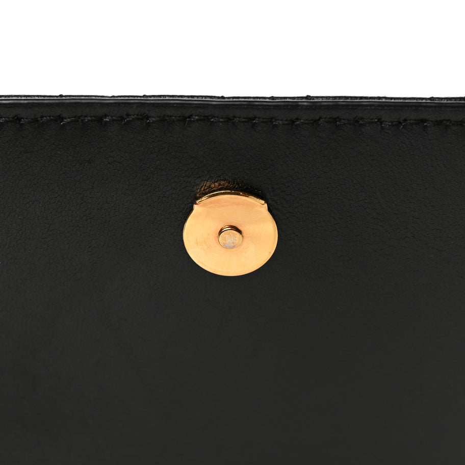 Versace Nappa Quilted Virtus Clutch Bag Black Image 9