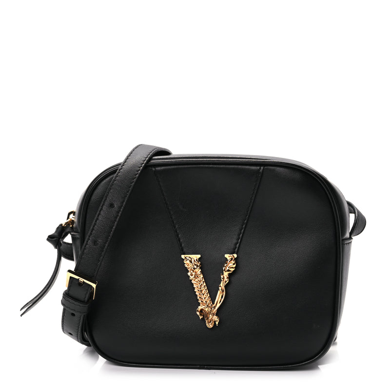  Versace Nappa Virtus Camera Bag Black