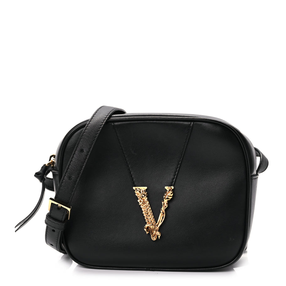 Versace Nappa Virtus Camera Bag Black Image 1
