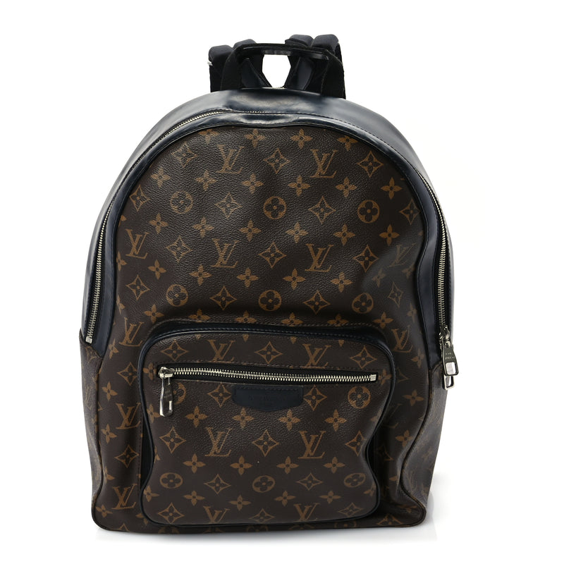  Louis Vuitton Monogram Macassar Josh Backpack Black