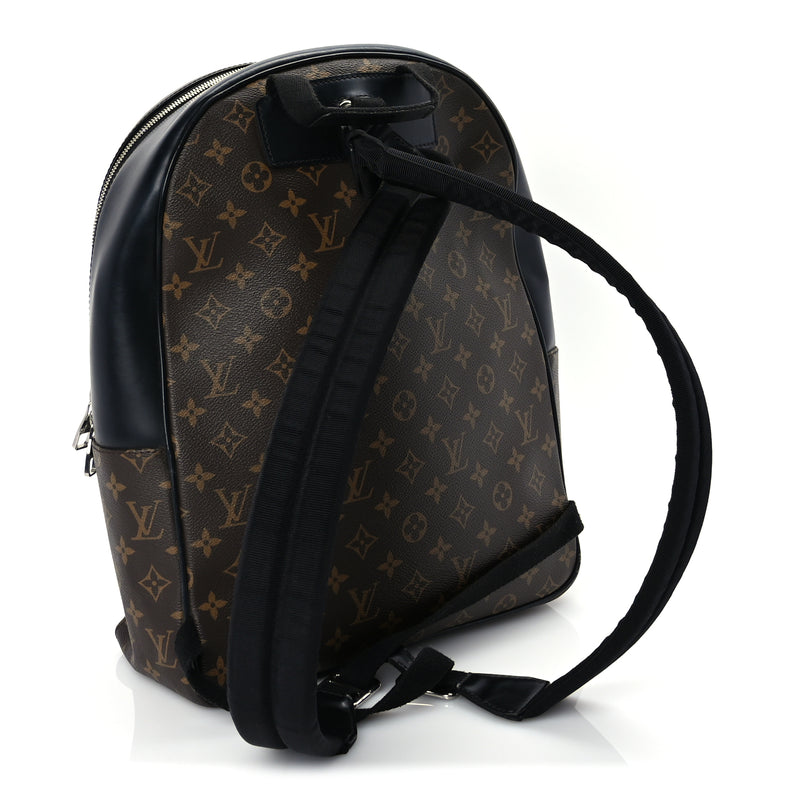 fake josh louis vuitton backpack Louis Vuitton Monogram Macassar Josh Backpack Black
