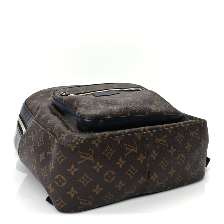 Louis Vuitton Monogram Macassar Josh Backpack Black Image 3