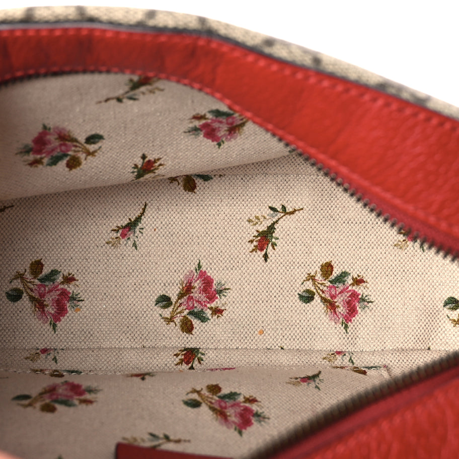 Gucci GG Supreme Monogram Web Neo Vintage Shoulder Bag Beige Red Image 4