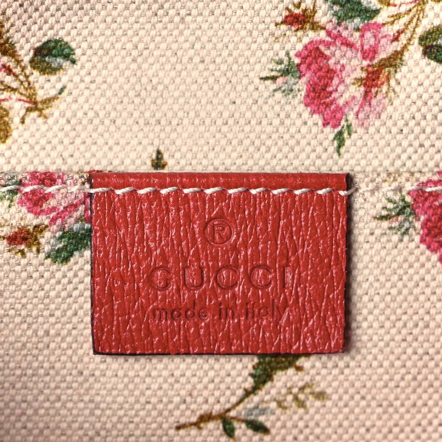 Gucci GG Supreme Monogram Web Neo Vintage Shoulder Bag Beige Red Image 5