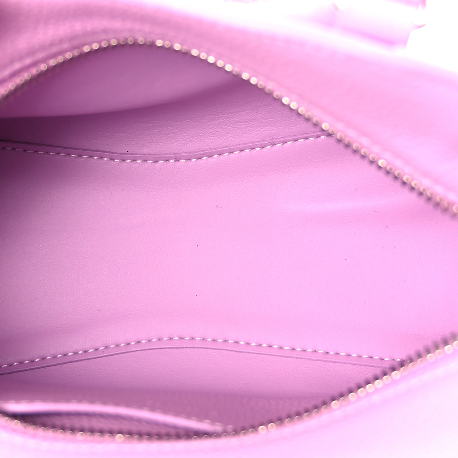 Balenciaga Grained Calfskin Neo Classic Silver Hardware Mini City Lilac Image 4