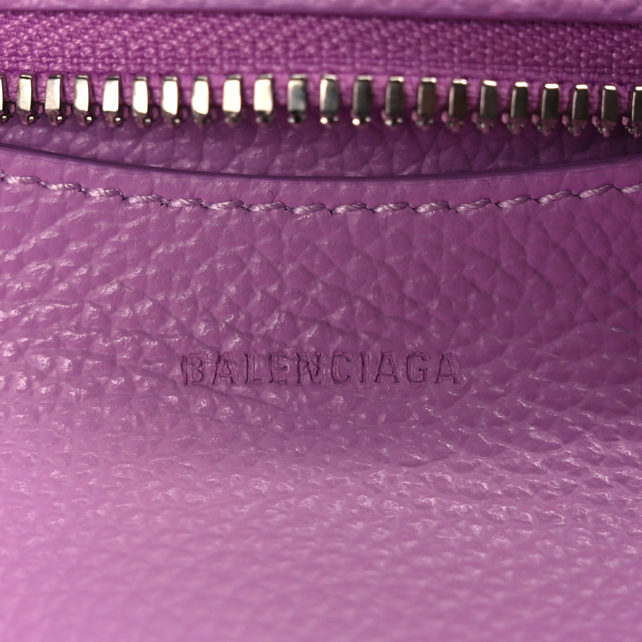 Balenciaga Grained Calfskin Neo Classic Silver Hardware Mini City Lilac Image 5