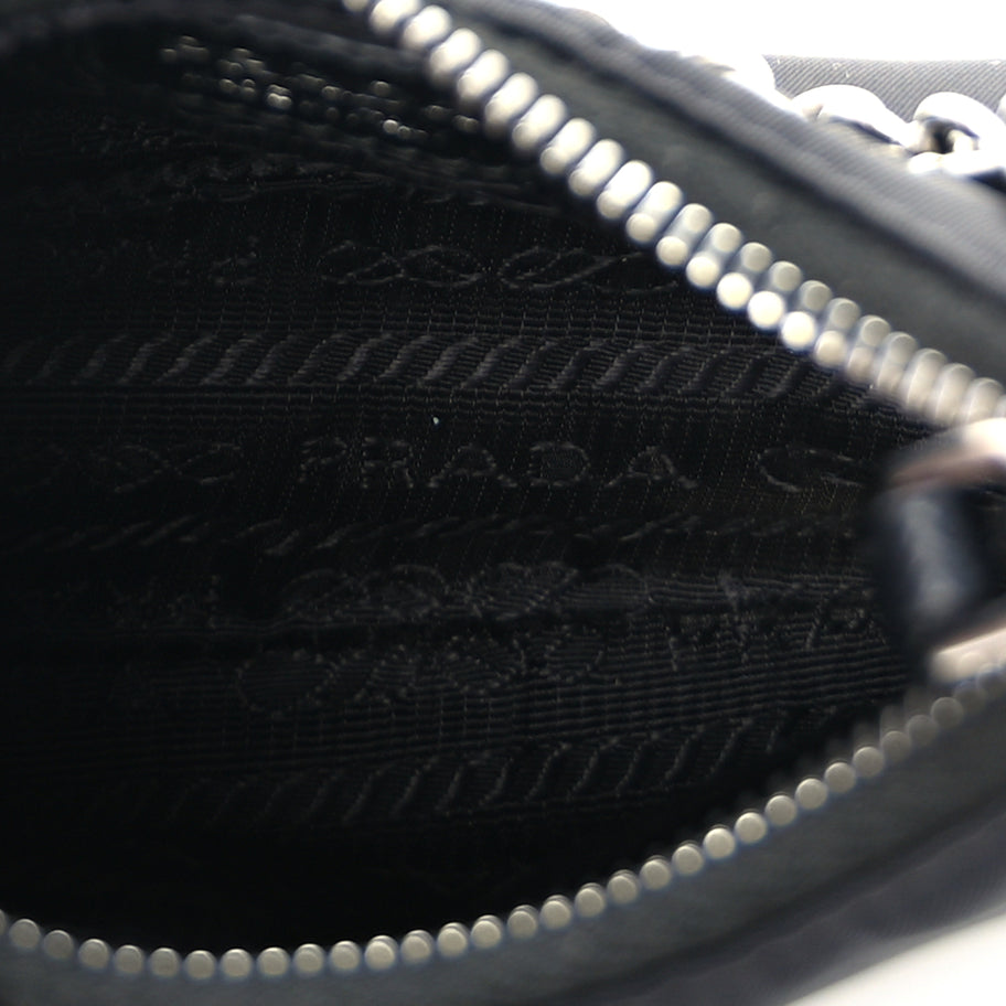 Prada Tessuto Nylon Mini Re-Edition 2000 Shoulder Bag Black Image 4