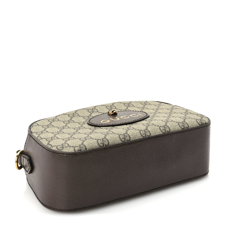 Gucci GG Supreme Monogram Web Neo Vintage Shoulder Bag New Acero Crop Image 3